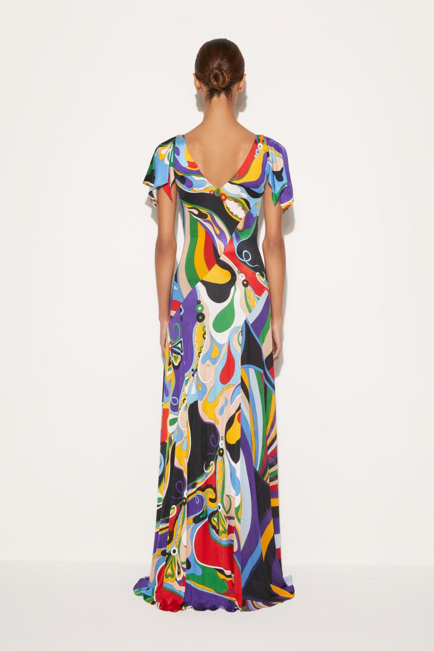 PUCCI Orchidee And Iride-Print Dress | Women Dresses