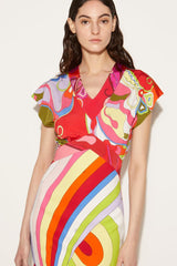PUCCI Orchidee And Iride-Print Dress | Women Dresses