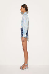 PUCCI Orchidee-Print Cotton Shirt | Women Tops And Shirts