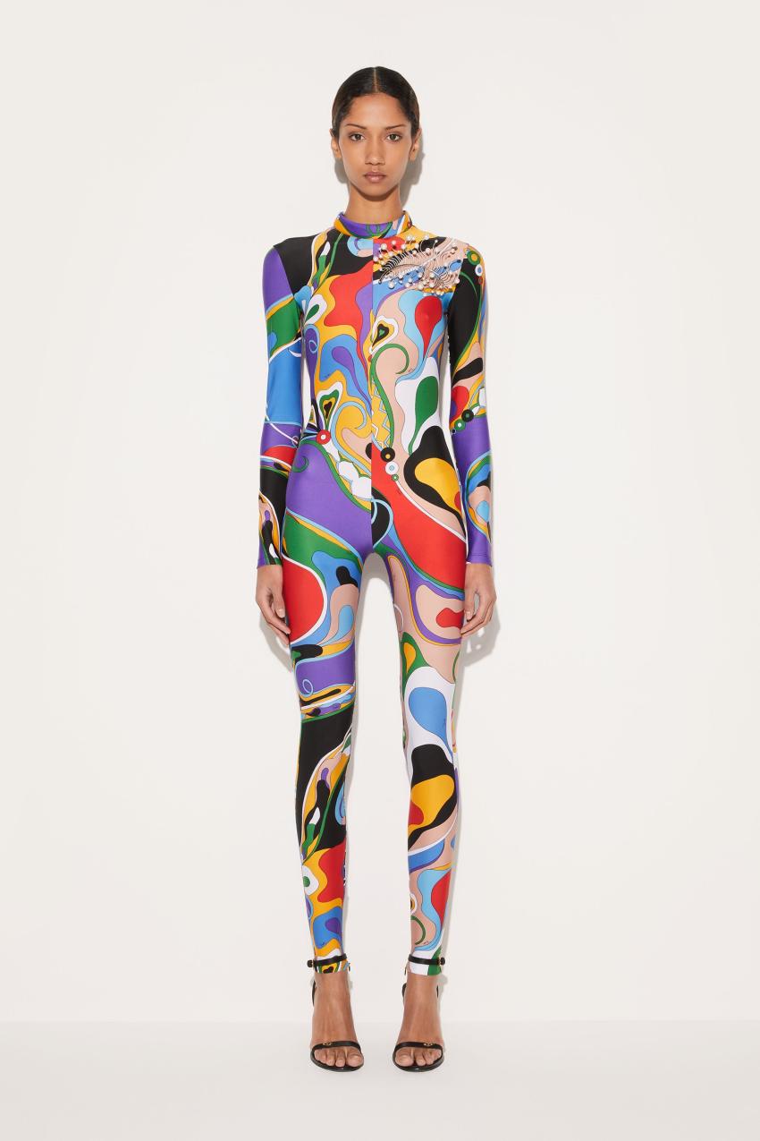 PUCCI Orchidee-Print Jumpsuit | Women Catsuits