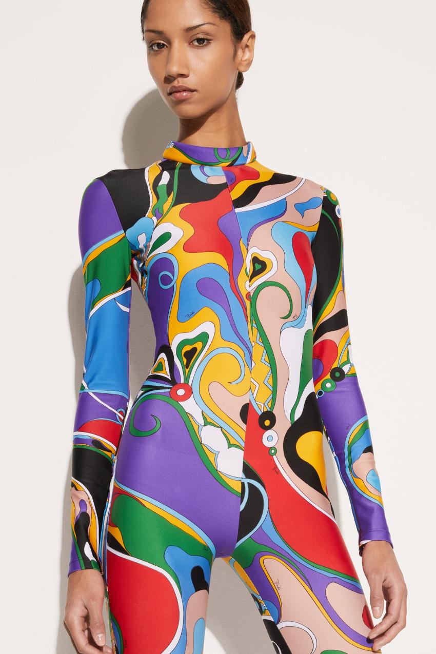 PUCCI Orchidee-Print Jumpsuit | Women Catsuits