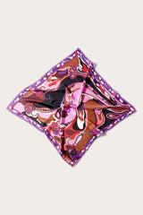 PUCCI Orchidee-Print Large Silk-Twill Carré | Women Silks