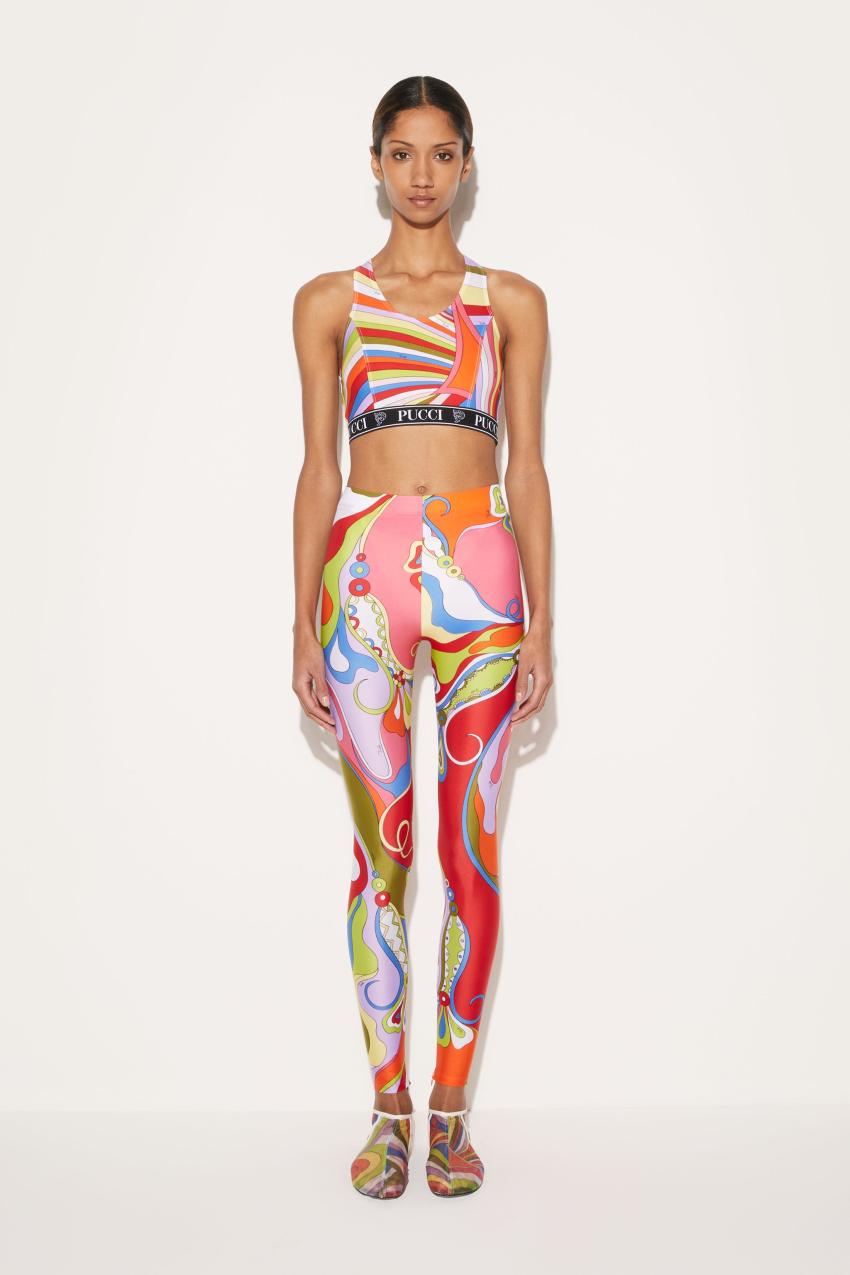 PUCCI Orchidee-Print Leggings | Women Athleisure