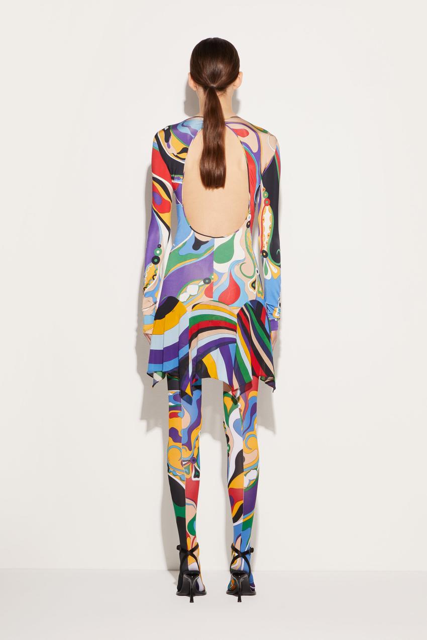 PUCCI Orchidee-Print Mini Dress | Women Dresses