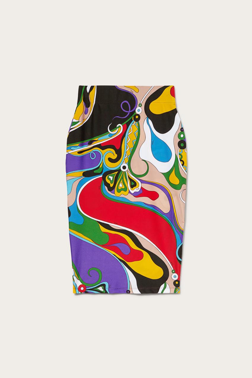 PUCCI Orchidee-Print Pencil Skirt | Women Skirts