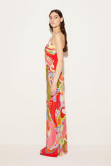 PUCCI Orchidee-Print Silk Dress | Women Dresses
