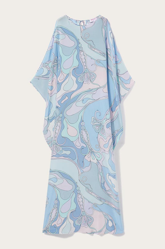 PUCCI Orchidee-Print Silk Kaftan | Women Kaftans