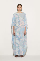 PUCCI Orchidee-Print Silk Kaftan | Women Kaftans