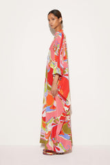 PUCCI Orchidee-Print Silk Kaftan | Women Kaftans