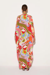 PUCCI Orchidee-Print Silk Kaftan | Women Kaftans
