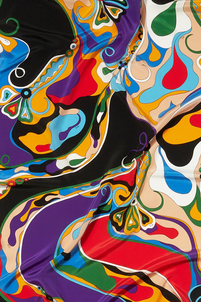 PUCCI Orchidee-Print Silk Stole | Women Silks