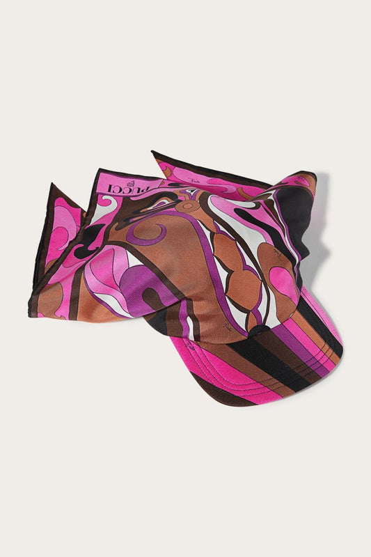 PUCCI Orchidee-Print Silk-Twill Cap | Women Hats And Hair Accessories