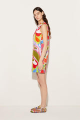 PUCCI Orchidee-Print Silk-Twill Dress | Women Dresses