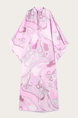 PUCCI Orchidee-Print Silk-Twill Kaftan | Women Kaftans