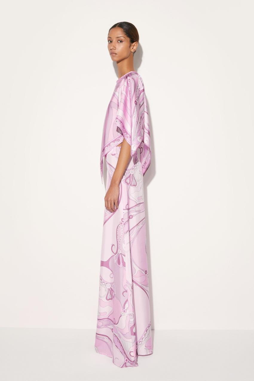 PUCCI Orchidee-Print Silk-Twill Trousers | Women Pants And Shorts