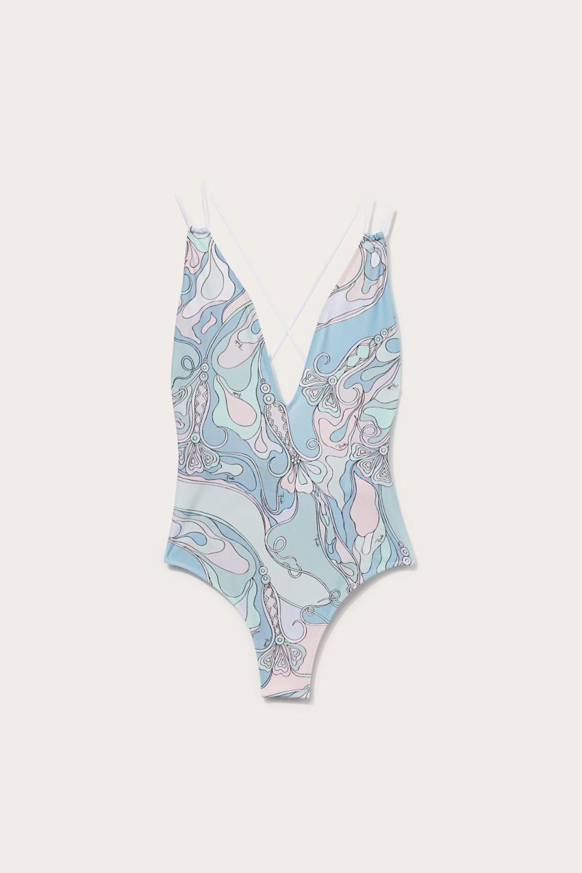PUCCI Orchidee-Print Swimsuit | Women Swimsuits