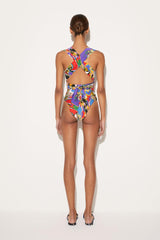 PUCCI Orchidee-Print Swimsuit | Women Swimsuits