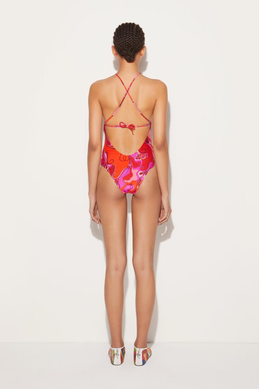 PUCCI Orchidee-Print Swimsuit | Women Swimsuits