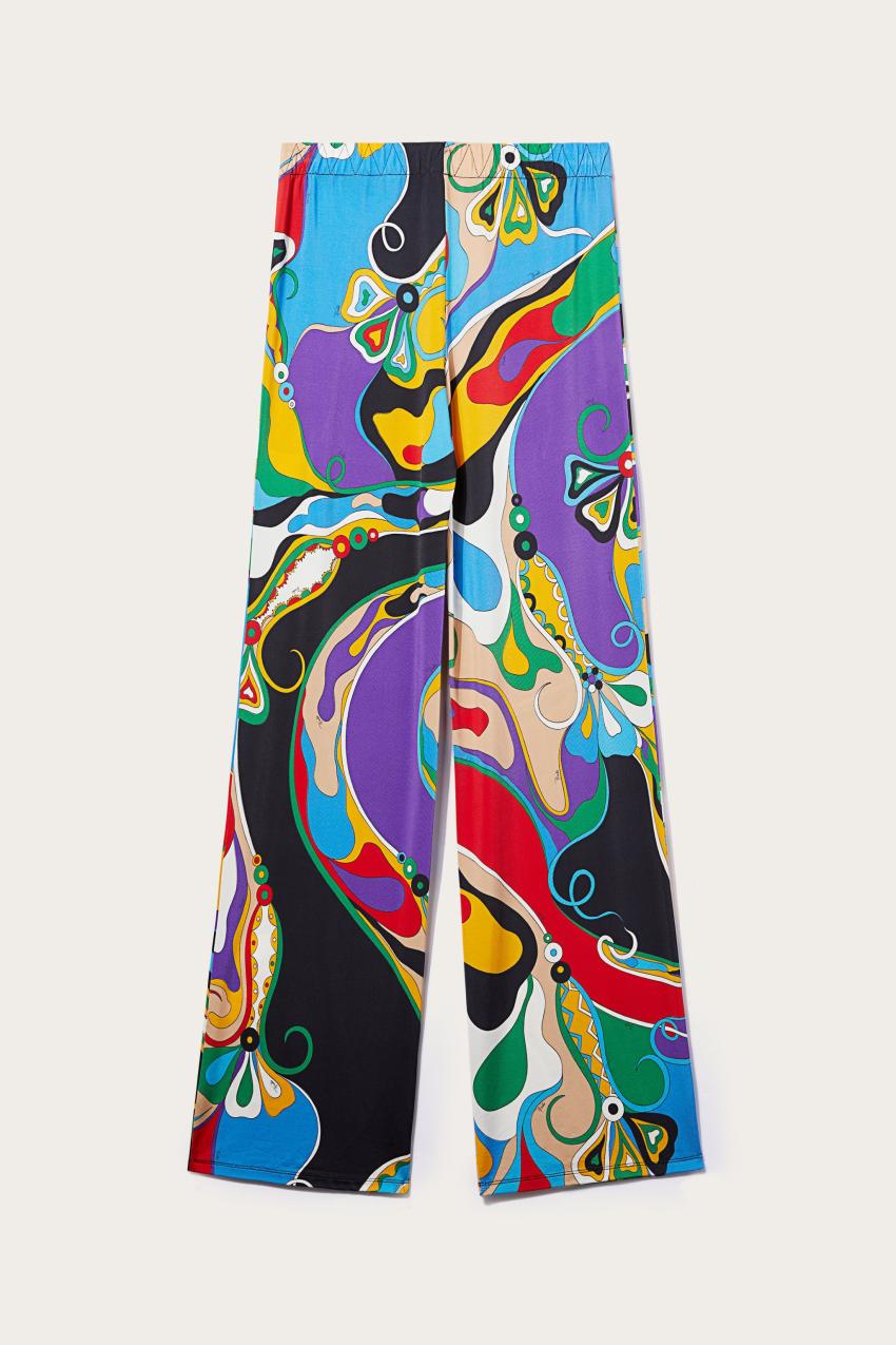 PUCCI Orchidee-Print Trousers | Women Pants And Shorts