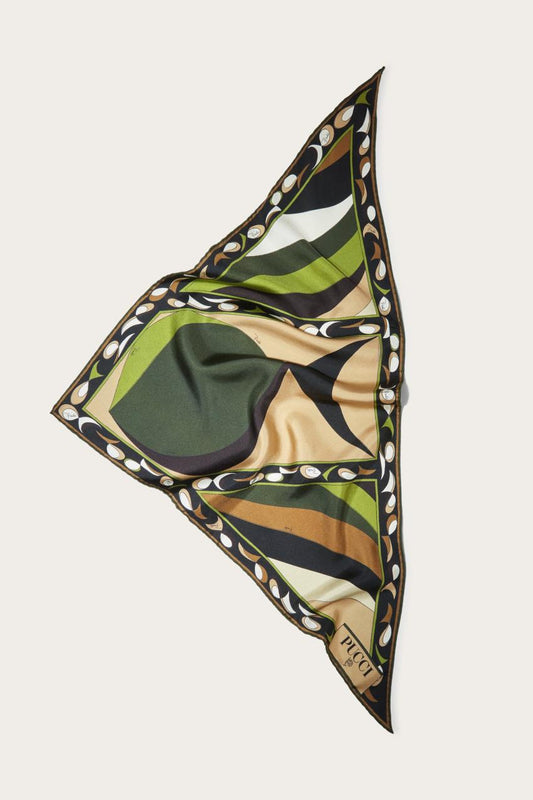 PUCCI Pesci-Print Large Silk-Twill Scarf | Women Silks