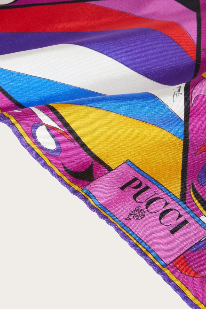 PUCCI Pesci-Print Large Silk-Twill Scarf | Women Silks