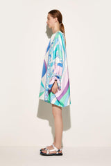 PUCCI Pesci-Print Silk-Twill Kaftan | Women Kaftans