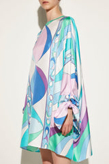 PUCCI Pesci-Print Silk-Twill Kaftan | Women Kaftans