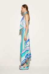 PUCCI Pesci-Print Silk-Twill Top | Women Tops And Shirts