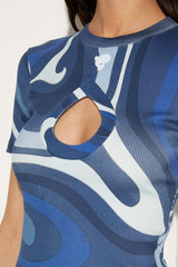 PUCCI Pucci P Marmo-Print T-Shirt | Women T-Shirts And Sweatshirts