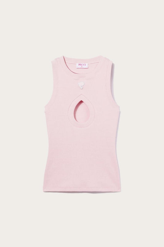 PUCCI Pucci P Ribbed-Knit Tank Top | Women Tops And Shirts