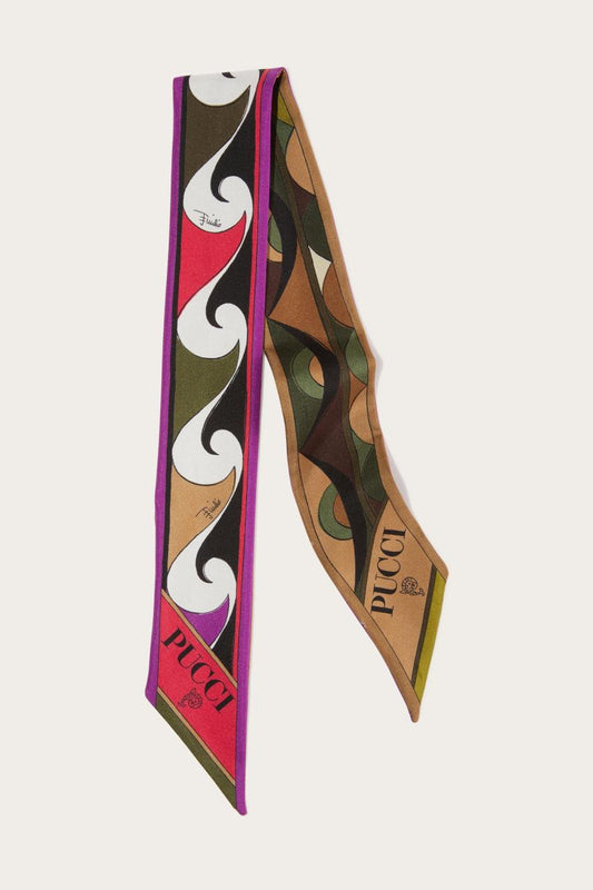 PUCCI Rombi-Print Silk-Twill Scarf | Women Silks