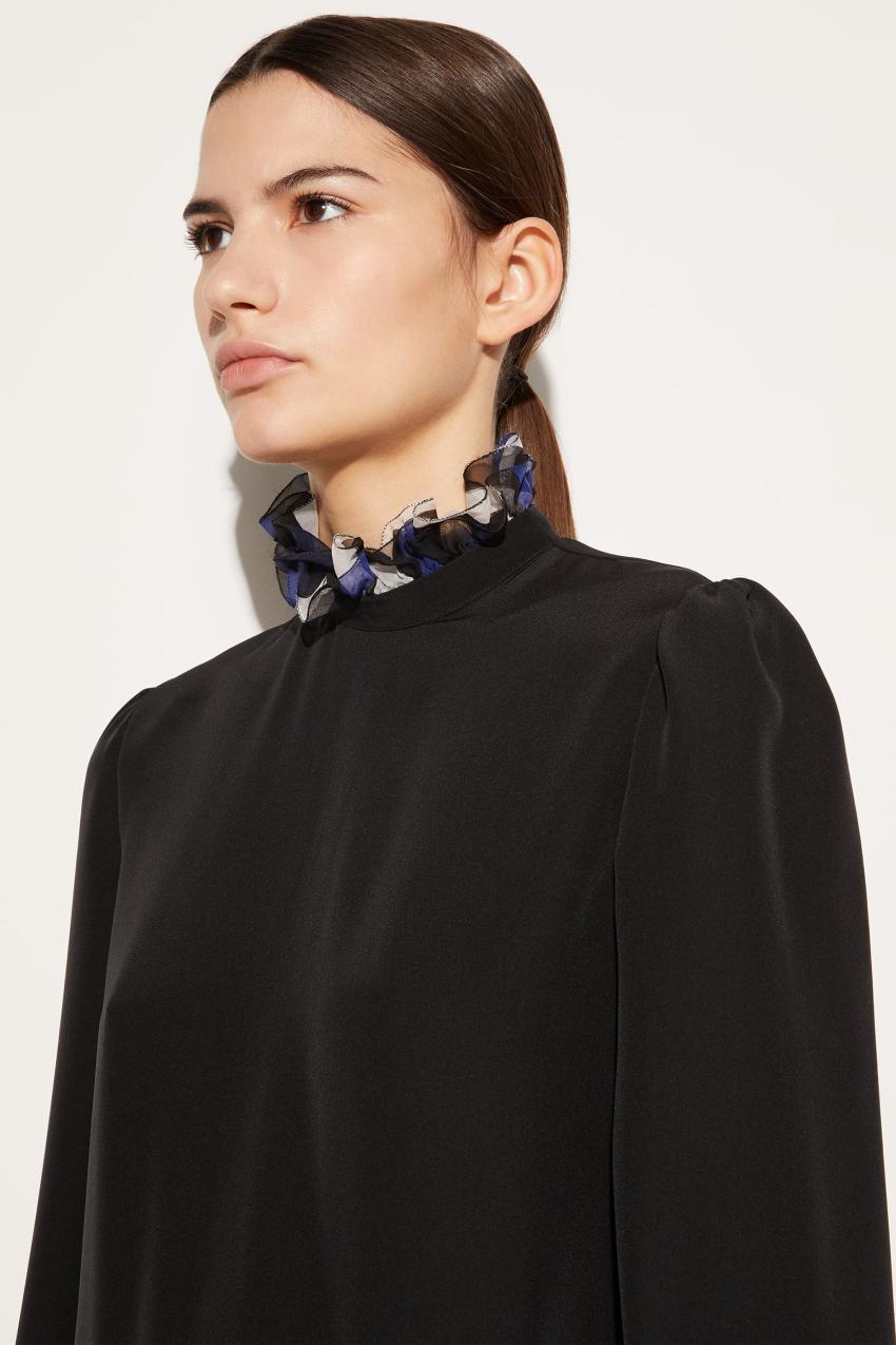 PUCCI Ruffled Silk Top | Women Tops And Shirts