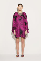 PUCCI Struzzo-Print Silk-Twill Kaftan | Women Kaftans