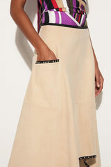 PUCCI Suede Midi Skirt | Women Skirts