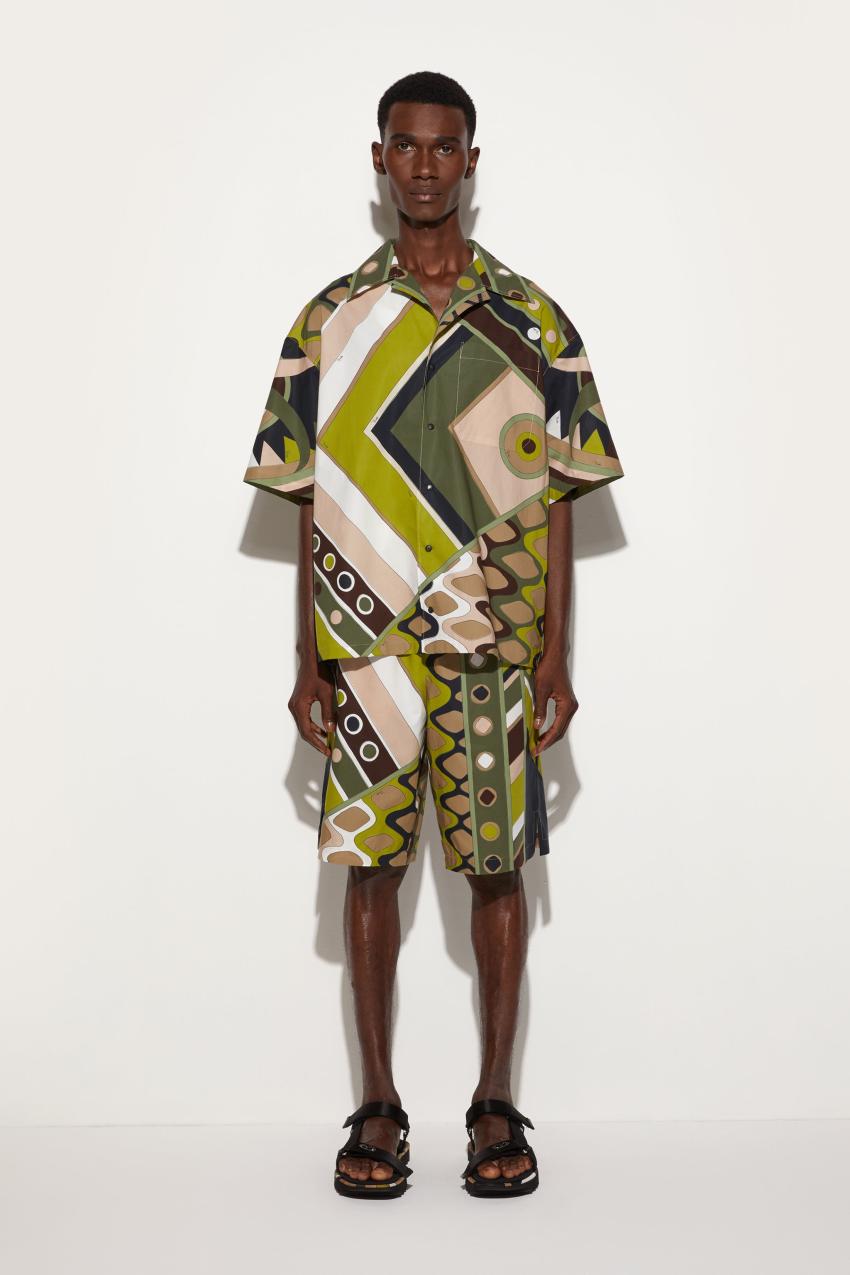 PUCCI Vivara-Print Cotton Bowling Shirt | Men Ready To Wear