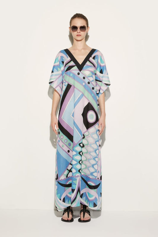PUCCI Vivara-Print Cotton Kaftan | Women Kaftans