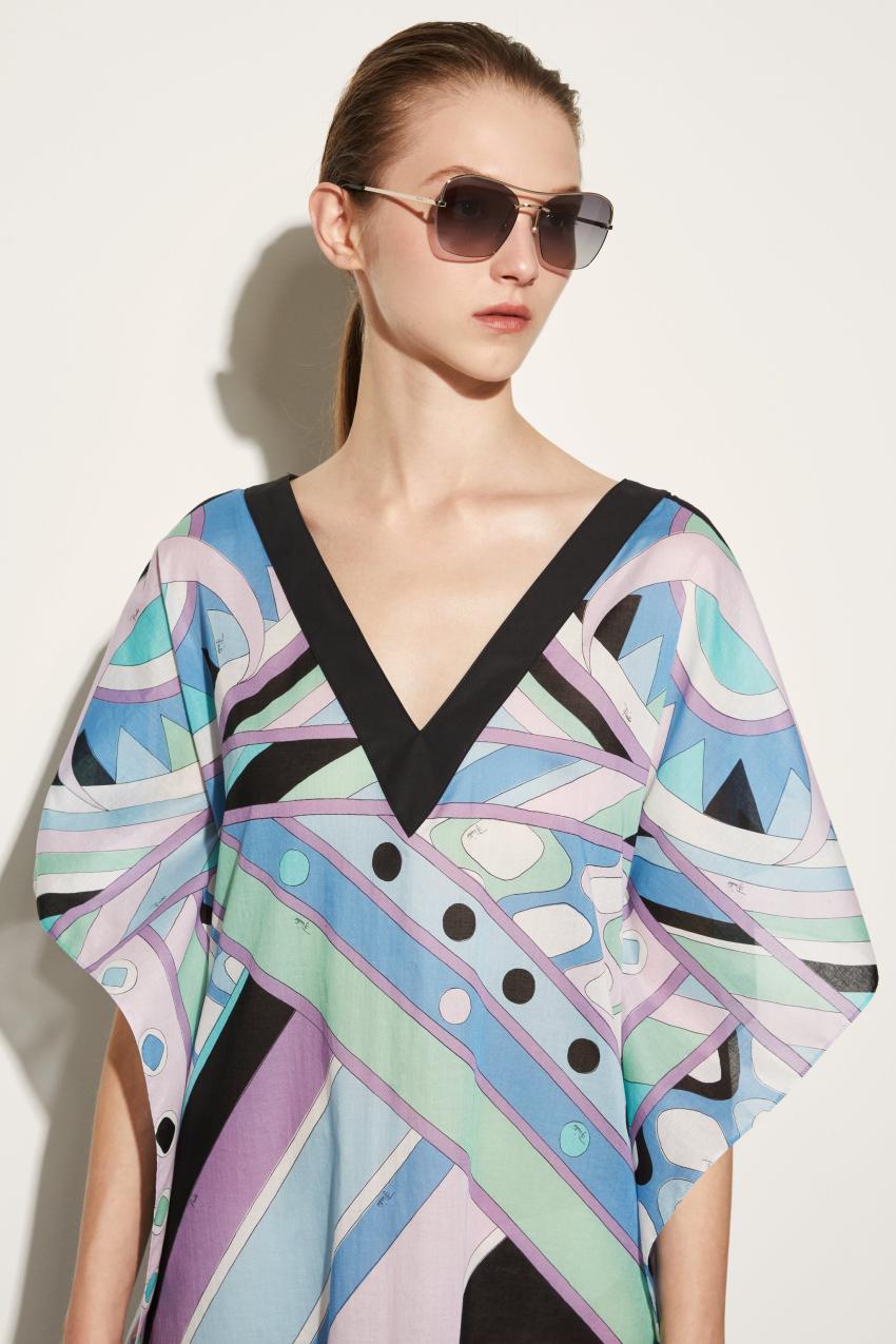 PUCCI Vivara-Print Cotton Kaftan | Women Kaftans