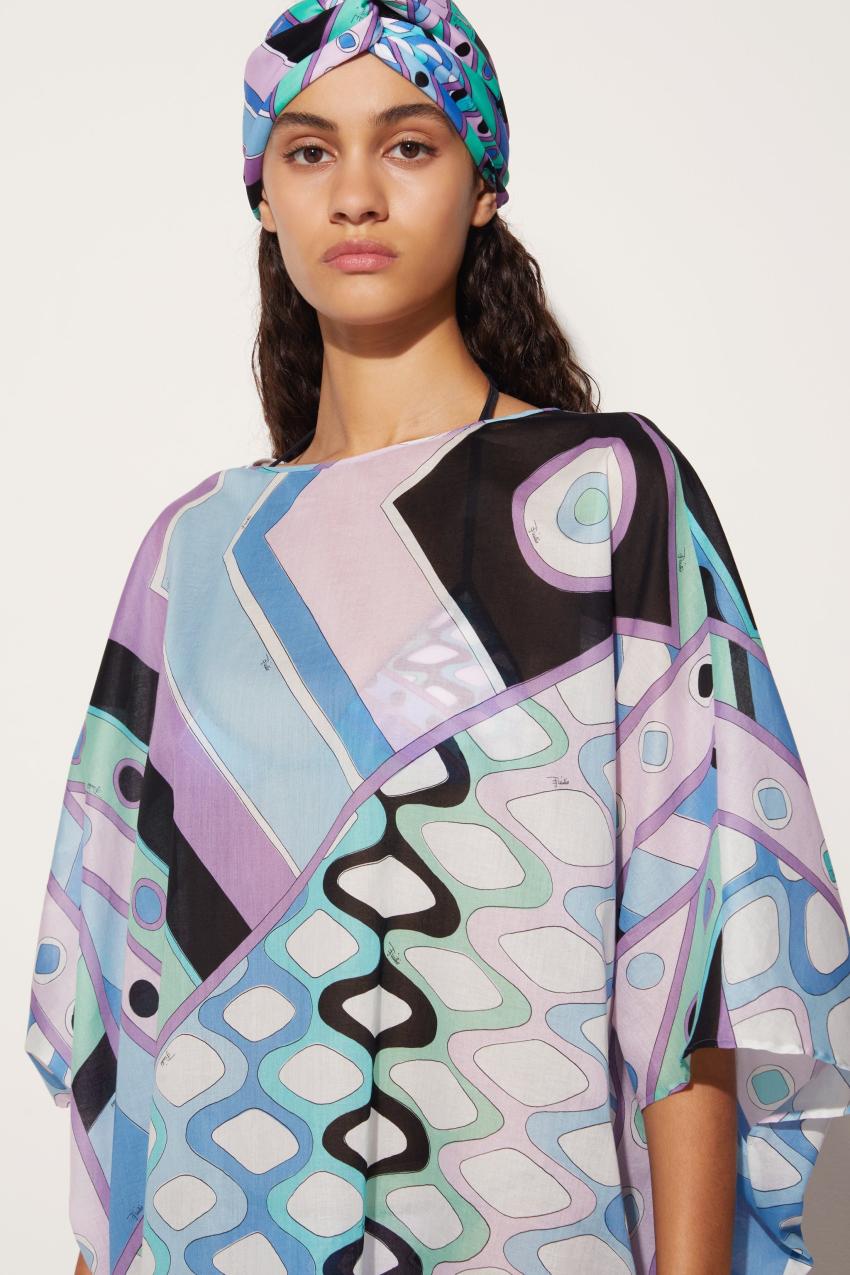 PUCCI Vivara-Print Cotton Kaftan | Women Kaftans