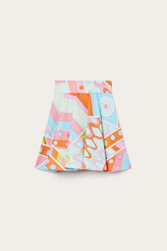 PUCCI Vivara-Print Cotton Mini Skirt | Women Skirts