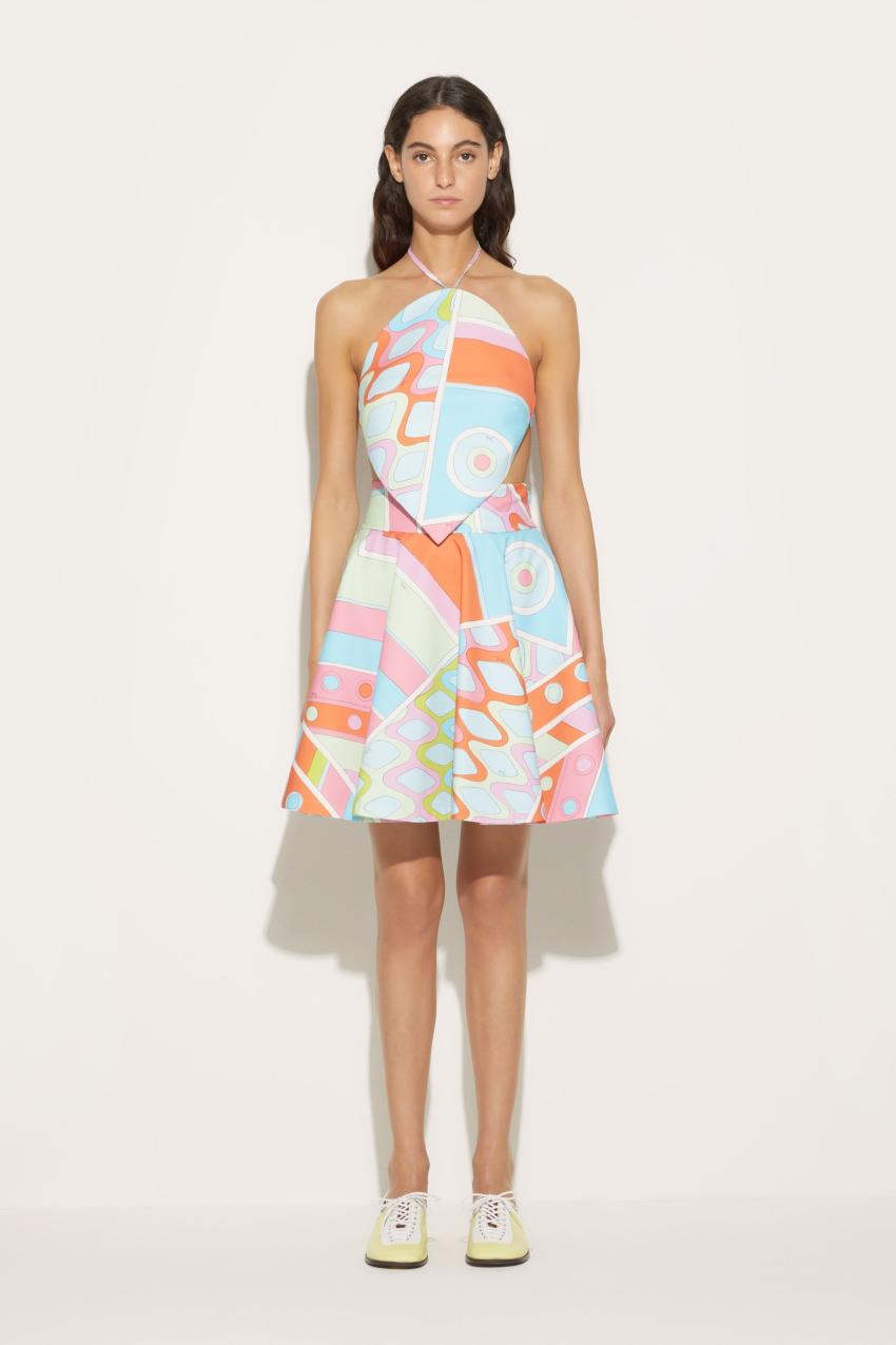 PUCCI Vivara-Print Cotton Mini Skirt | Women Skirts