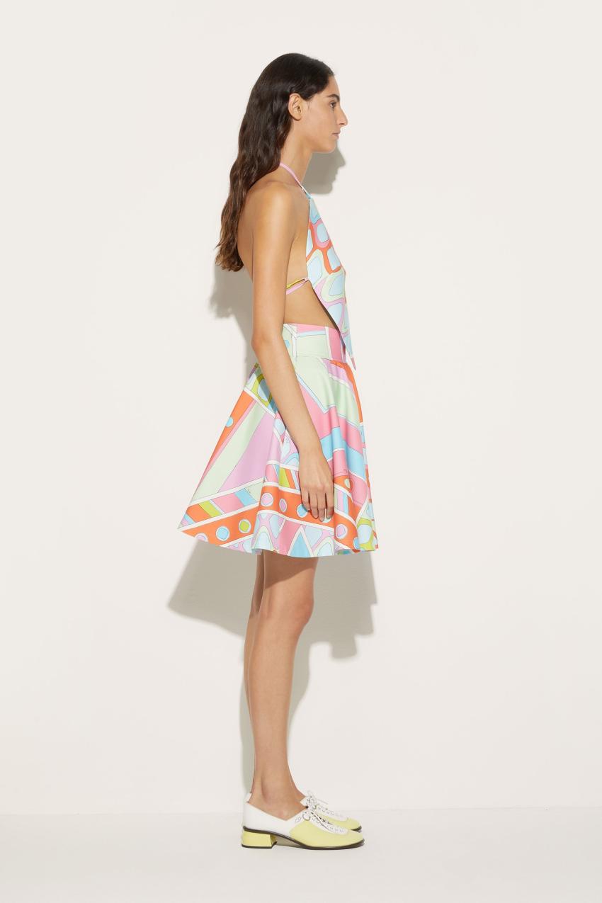 PUCCI Vivara-Print Cotton Mini Skirt | Women Skirts