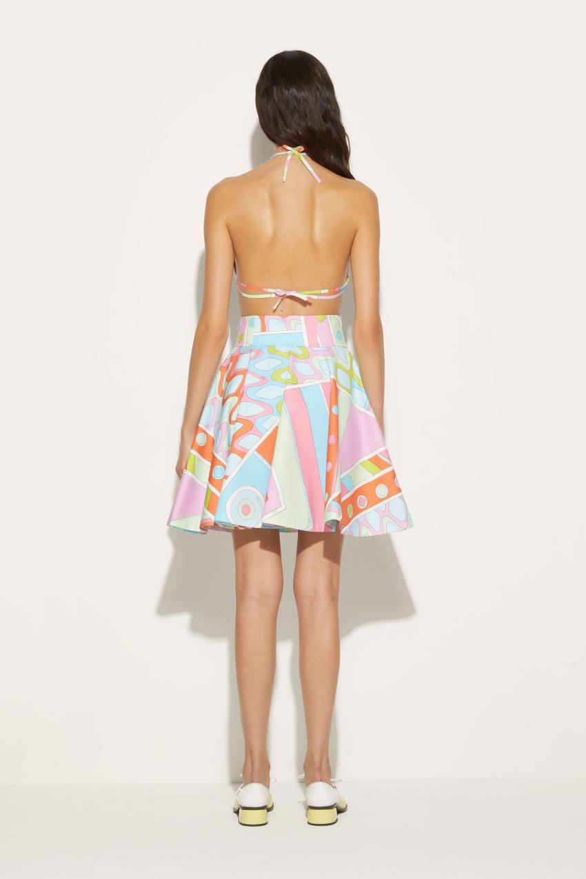 PUCCI Vivara-Print Cotton Mini Skirt | Women Skirts