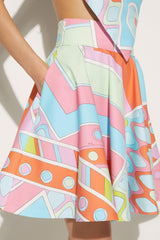 PUCCI Vivara-Print Cotton Mini Skirt | Women Skirts