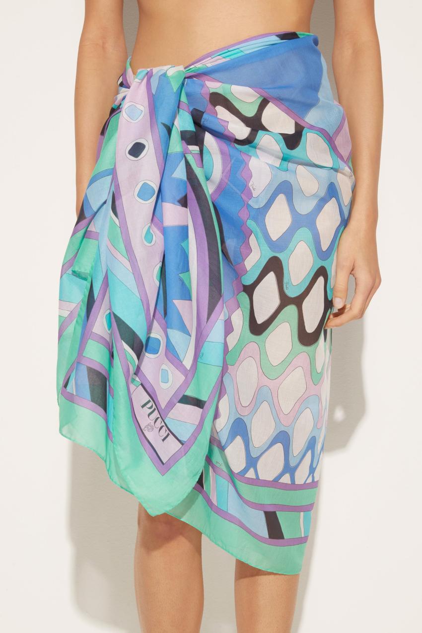 PUCCI Vivara-Print Cotton Sarong | Women Sarong