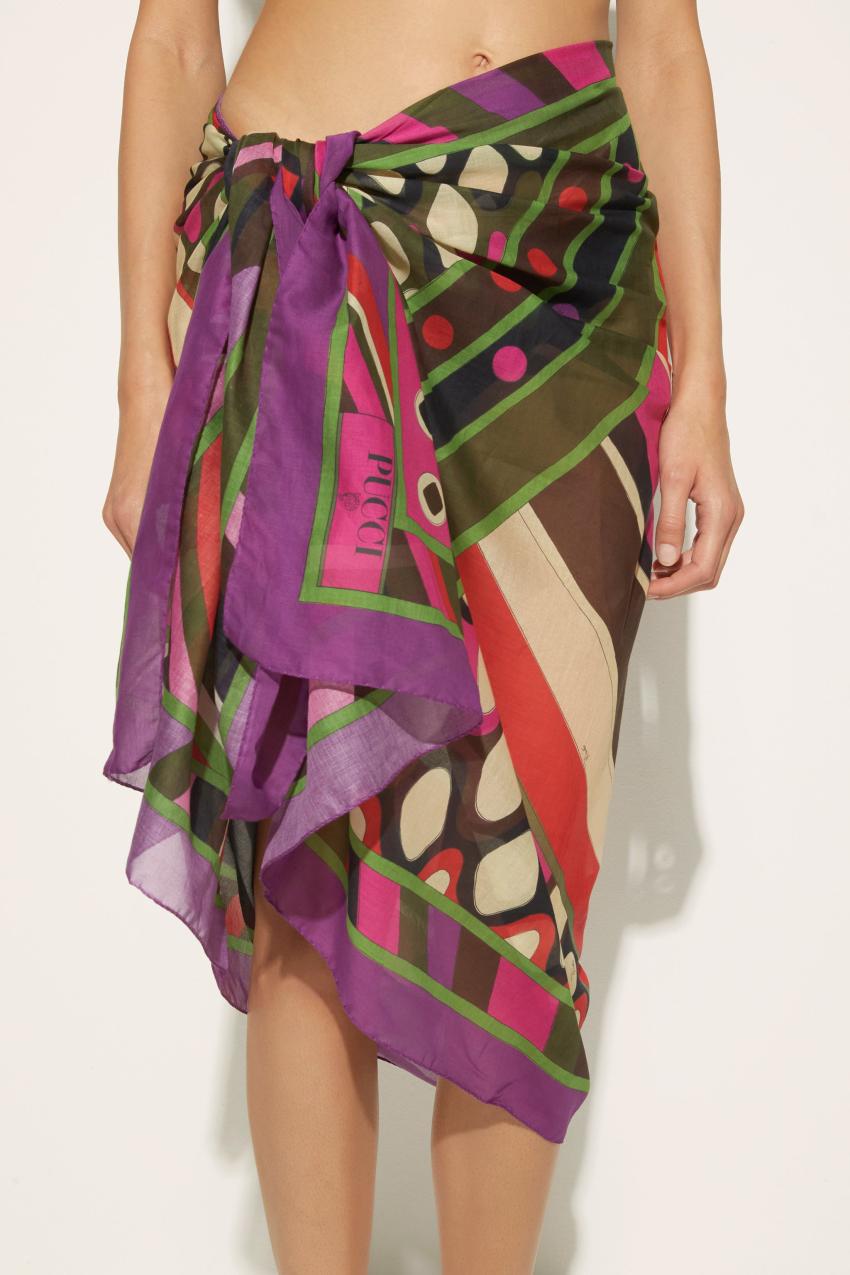 PUCCI Vivara-Print Cotton Sarong | Women Sarong