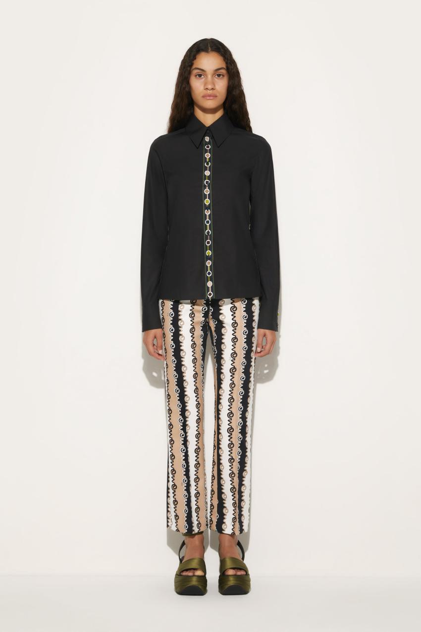 PUCCI Vivara-Print Cotton Shirt | Women Tops And Shirts