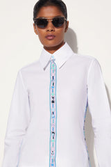 PUCCI Vivara-Print Cotton Shirt | Women Tops And Shirts
