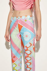 PUCCI Vivara-Print Cotton Trousers | Women Pants And Shorts