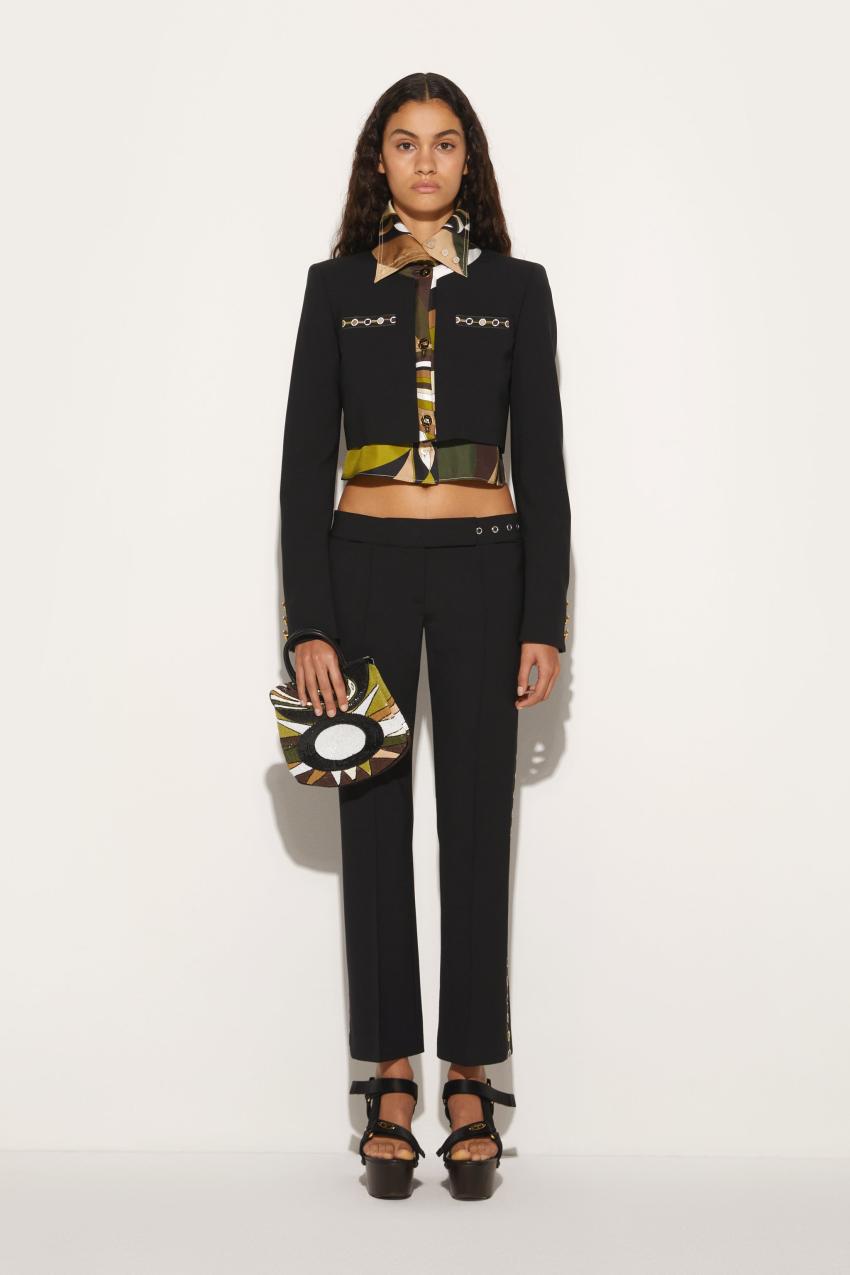 PUCCI Vivara-Print Cropped Jacket | Women Jackets