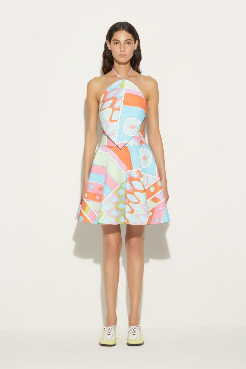 PUCCI Vivara-Print Halterneck Top | Women Tops And Shirts